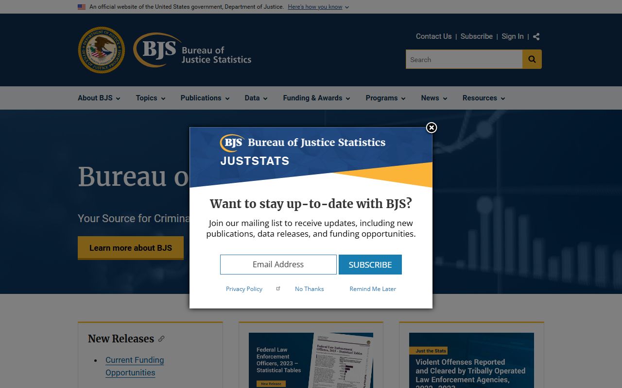 Bureau of Justice Statistics source for Chesapeake jail population context